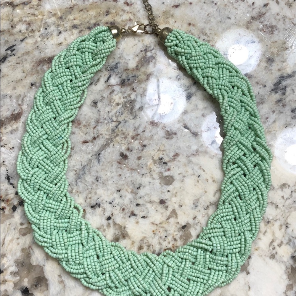 Mint green necklace